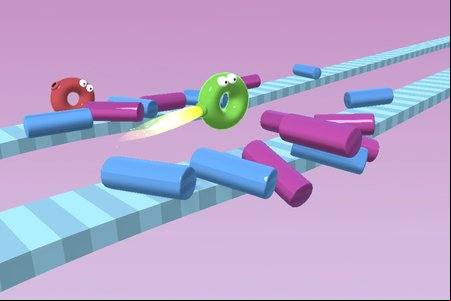 Bouncy Blob Race: Obstacle Course