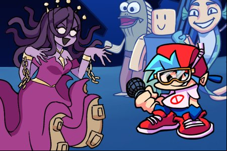 FNF: Deep-Sea Date w/ SECRET SONG (Friday Night Funkin')