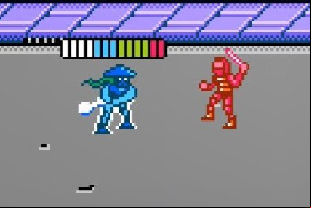 Guy Slashing Stuff In the Future