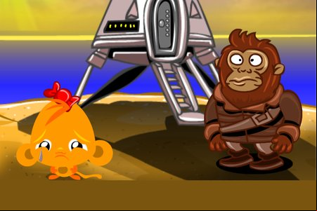 Monkey GO Happy: Stage 453 — Planet of the Monkeys