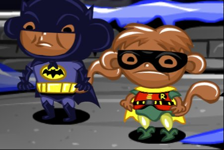 Monkey GO Happy: Stage 591 — Batmonkey and Robin